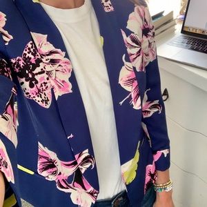 J Crew floral blazer